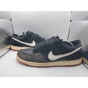 Size 10.5M | 12W - Vtg Nike Dunk Low Black Sail Anthracite - 311730-012